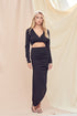 BLACK MIDI RUCH SKIRT